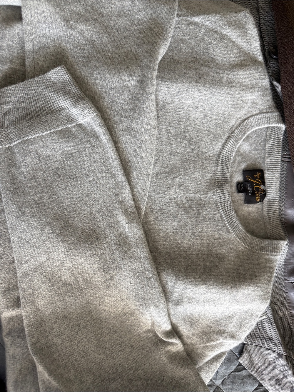 Polo by Ralph Lauren Light Gray Crewneck Sweater - Men's